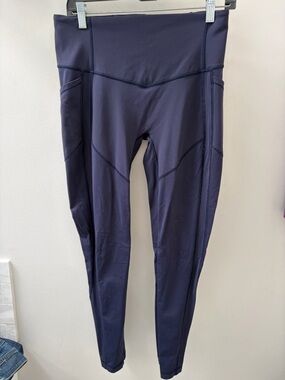 lululemon athletica Navy High-Waist Leggings size 10 yoga run athletic